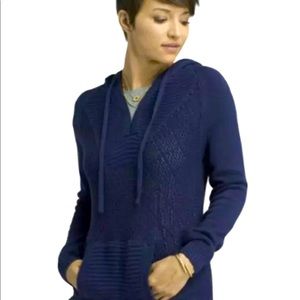 Prana Knit Sugar Beach Sweater Blue Anchor sz M